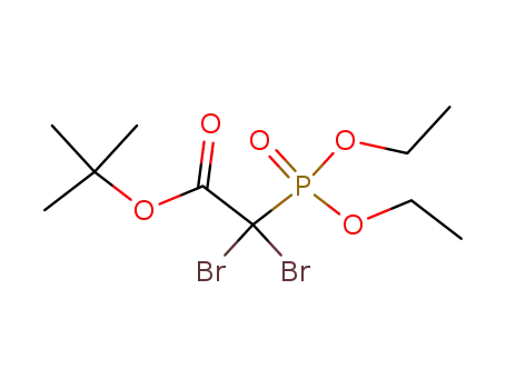 Acetic acid, dibromo(diethoxyphosphinyl)-, 1,1-dimethylethyl ester