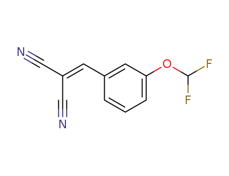 Molecular Structure of 328108-08-3 (Propanedinitrile, [[3-(difluoromethoxy)phenyl]methylene]-)