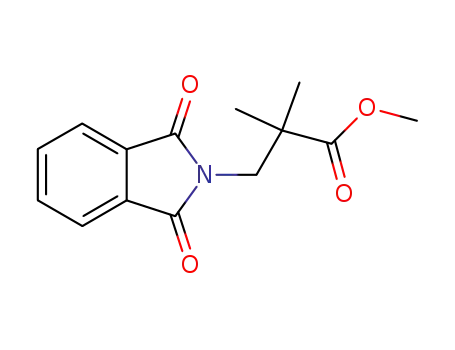 Molecular Structure of 259794-51-9 (methyl 2,2-dimethyl-3-(1,3-dioxo-2,3-dihydro-1H-isoindol-2-yl)propanoate)