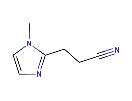 Molecular Structure of 63928-21-2 (1H-Imidazole-2-propanenitrile, 1-methyl-)