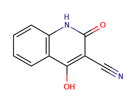 Molecular Structure of 15000-43-8 (2-hydroxy-4-oxo-1H-quinoline-3-carbonitrile)