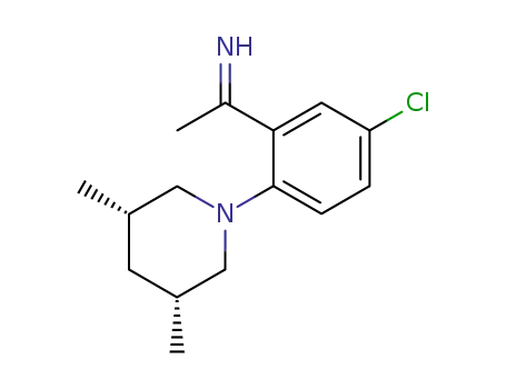 1-[5-Chloro-2-((3S,5R)-3,5-dimethyl-piperidin-1-yl)-phenyl]-ethylideneamine