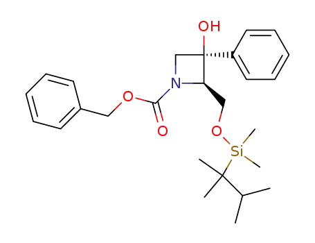 (2R,3R)-1-(benzyloxycarbonyl)-2-<(dimethyl)(1,1,2-trimethylpropyl)silyloxymethyl>-3-phenylazetidin-3-ol