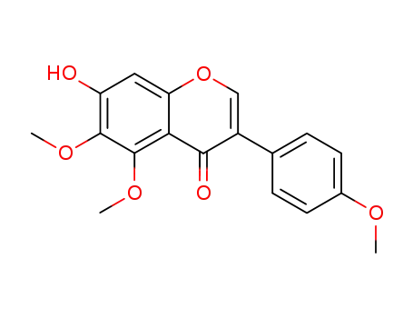 4H-1-Benzopyran-4-one,
7-hydroxy-5,6-dimethoxy-3-(4-methoxyphenyl)-