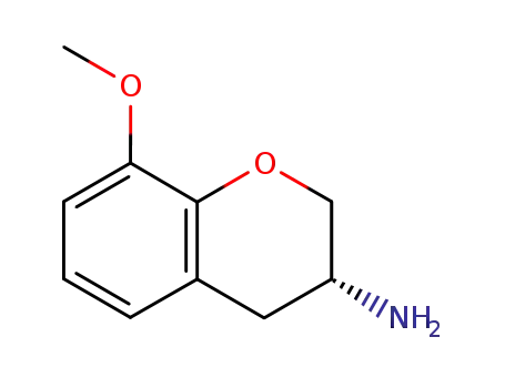 Molecular Structure of 164322-65-0 ((R)-8-Methoxy-chroman-3-ylamine)
