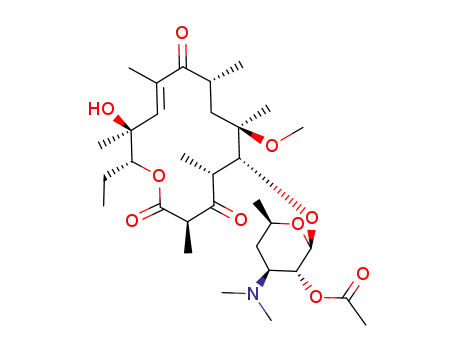2'-O-acetyl-10,11-didehydro-11-deoxy-3-O-descladinosyl-3-oxo-6-O-methyl-erythromycin A