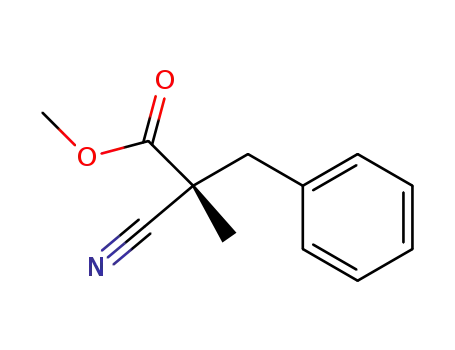 methyl (R)-2-cyano-2-methyl-3-phenylpropanoate