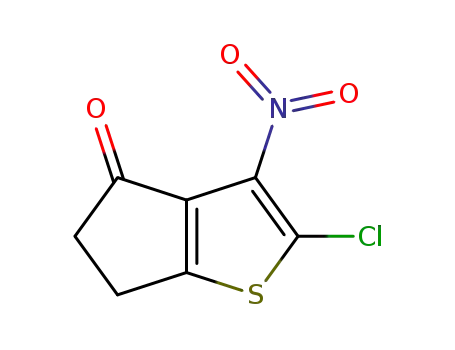 2-Chloro-3-nitro-5,6-dihydro-cyclopenta[b]thiophen-4-one