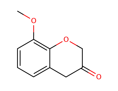 Molecular Structure of 91520-00-2 (8-METHOXY-2H-CHROMEN-3(4H)-ONE)