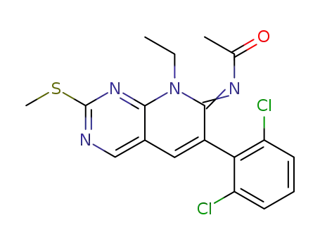 Acetamide,
N-[6-(2,6-dichlorophenyl)-8-ethyl-2-(methylthio)pyrido[2,3-d]pyrimidin-7(
8H)-ylidene]-