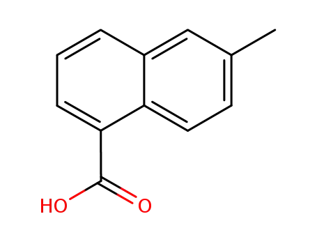 Molecular Structure of 6315-19-1 (6-methylnaphthalene-1-carboxylic acid)