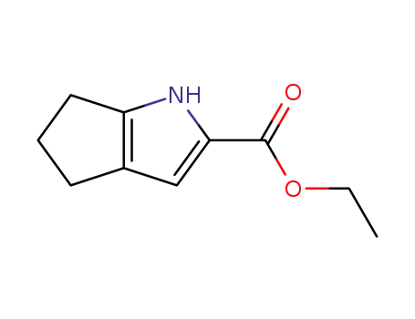 Molecular Structure of 124455-77-2 (1,4,5,6-tetrahydro-Cyclopenta[b]pyrrole-2-carboxylic acid ethyl ester)