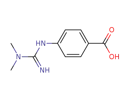 Molecular Structure of 698969-65-2 (Benzoic acid, 4-[[(dimethylamino)iminomethyl]amino]- (9CI))