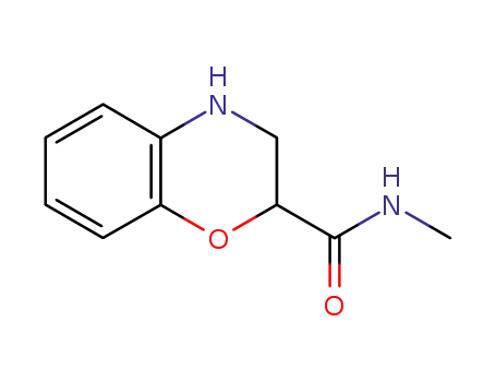Molecular Structure of 91842-95-4 (N-METHYL-3,4-DIHYDRO-2H-1,4-BENZOXAZINE-2-CARBOXAMIDE)
