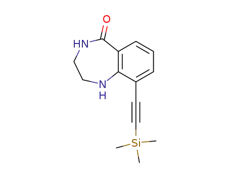 9-trimethylsilanylethynyl-1,2,3,4-tetrahydrobenzo[e][1,4]diazepin-5-one