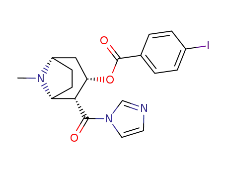 4-Iodo-benzoic acid (1R,2R,3S,5S)-2-(imidazole-1-carbonyl)-8-methyl-8-aza-bicyclo[3.2.1]oct-3-yl ester