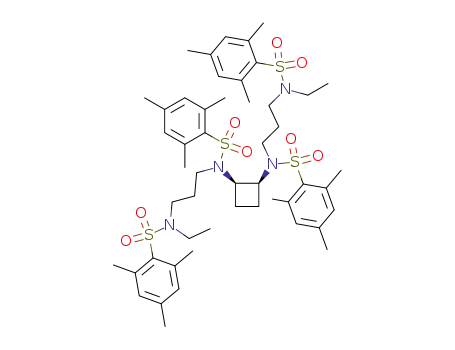 3,7,10,14-tetrakis(mesitylenesulfonyl)-8,9-((Z)-1,2-cyclobutyl)-3,7,10,14-tetraazahexadecane