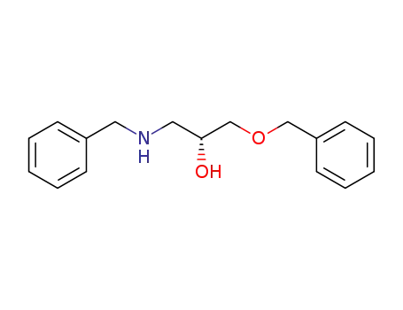 Molecular Structure of 205242-58-6 ((R)-1-(benzylaMino)-3-(benzyloxy)propan-2-ol)