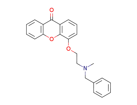 Molecular Structure of 164934-32-1 (4-[2-(benzyl-methyl-amino)-ethoxy]-xanthen-9-one)