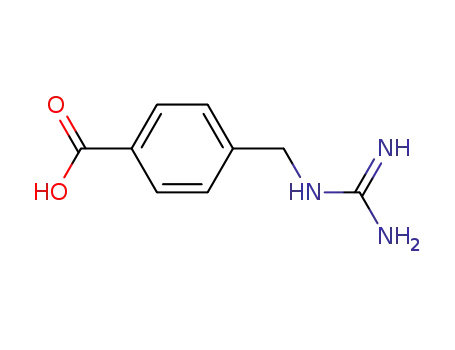 Molecular Structure of 41651-87-0 (Benzoic acid, 4-[[(aminoiminomethyl)amino]methyl]-)