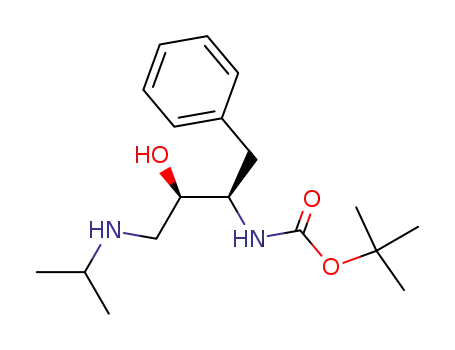 Carbamic acid,
[(1R,2R)-2-hydroxy-3-[(1-methylethyl)amino]-1-(phenylmethyl)propyl]-,
1,1-dimethylethyl ester
