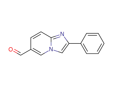 Molecular Structure of 214958-30-2 (Imidazo[1,2-a]pyridine-6-carboxaldehyde, 2-phenyl-)