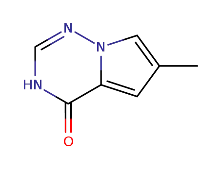 Molecular Structure of 310430-81-0 (6-methylpyrrolo[2,1-f][1,2,4]triazin-4(3H)-one)