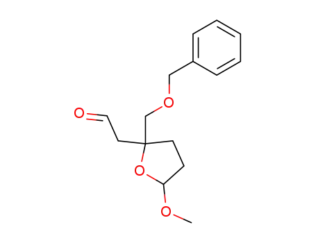 2-{5-methoxy-2-[(phenylmethoxy)methyl]oxolan-2-yl}ethanal