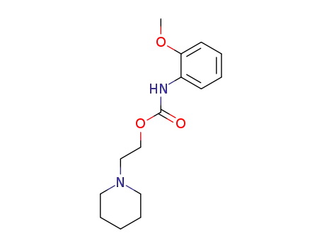 Molecular Structure of 76875-80-4 ((2-Methoxyphenyl)carbamic acid 2-piperidinoethyl ester)