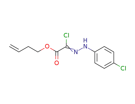 Molecular Structure of 61364-01-0 (Acetic acid, chloro[(4-chlorophenyl)hydrazono]-, 3-butenyl ester)
