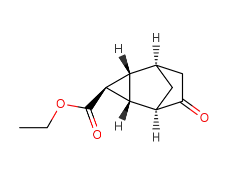 Molecular Structure of 802911-57-5 (Tricyclo[3.2.1.02,4]octane-3-carboxylic acid, 6-oxo-, ethyl ester, (1R,2R,3S,4R,5R)- (9CI))