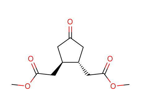 1,2-Cyclopentanediacetic acid, 4-oxo-, dimethyl ester, (1R,2R)-