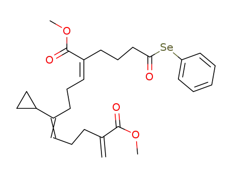 (2Z,6Z)-6-Cyclopropyl-10-methylene-2-(3-phenylselanylcarbonyl-propyl)-undeca-2,6-dienedioic acid dimethyl ester