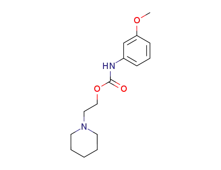 Molecular Structure of 76875-81-5 ((3-Methoxyphenyl)carbamic acid 2-piperidinoethyl ester)