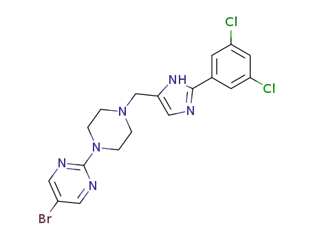 5-Bromo-2-{4-[2-(3,5-dichloro-phenyl)-3H-imidazol-4-ylmethyl]-piperazin-1-yl}-pyrimidine