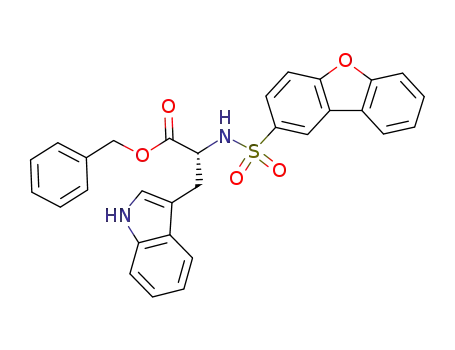 (R)-2-(Dibenzofuran-2-sulfonylamino)-3-(1H-indol-3-yl)-propionic acid benzyl ester