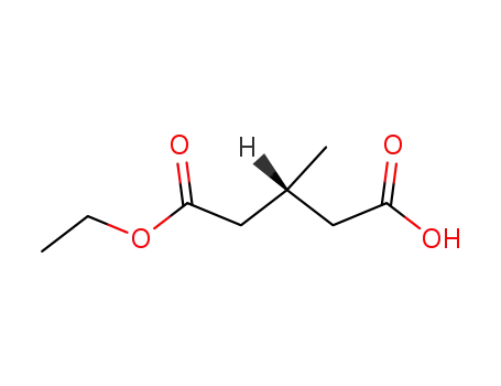 Molecular Structure of 72594-19-5 ((R)-1-ETHYL HYDROGEN 3-METHYLGLUTARATE)