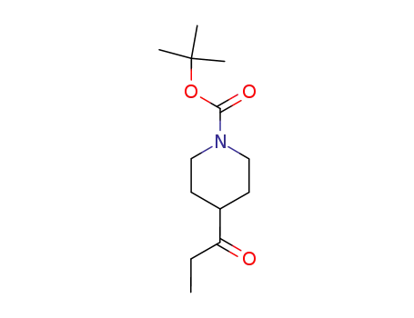 Molecular Structure of 419571-73-6 (Tert-butyl 4-propionylpiperidine-1-carboxylate)