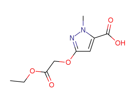1H-Pyrazole-5-carboxylic acid, 3-(2-ethoxy-2-oxoethoxy)-1-methyl-