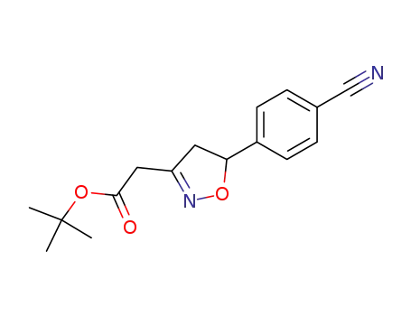 t-butyl [5-(4-cyanophenyl)isoxazolin-3-yl]acetate