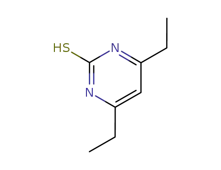 Molecular Structure of 143946-43-4 (2(1H)-Pyrimidinethione, 4,6-diethyl-)