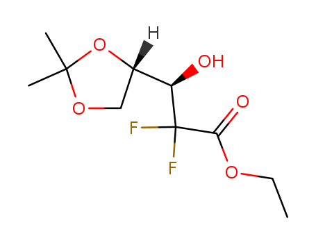 L-erythro-Pentonicacid, 2-deoxy-2,2-difluoro-4,5-O-(1-methylethylidene)-, ethyl ester