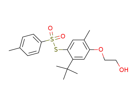 Toluene-4-thiosulfonic acid S-[2-tert-butyl-4-(2-hydroxy-ethoxy)-5-methyl-phenyl] ester