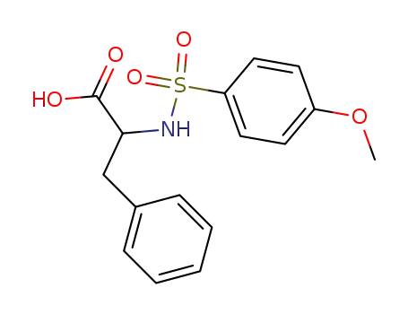Molecular Structure of 40280-00-0 (2-([(4-METHOXYPHENYL)SULFONYL]AMINO)-3-PHENYLPROPANOIC ACID)