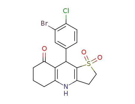 9-(3-bromo-4-chlorophenyl)-2,3,5,6,7,9-hexahydrothieno[3,2-b]quinolin-8(4H)-one 1,1-dioxide