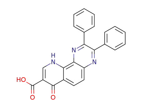 7-oxo-2,3-diphenyl-7,10-dihydropyrido[2,3-f]quinoxaline-8-carboxylic acid
