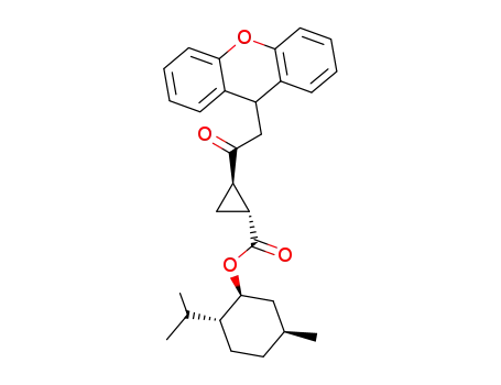 (1R,2R)-2-(2-9H-Xanthen-9-yl-acetyl)-cyclopropanecarboxylic acid (1S,2R,5S)-2-isopropyl-5-methyl-cyclohexyl ester