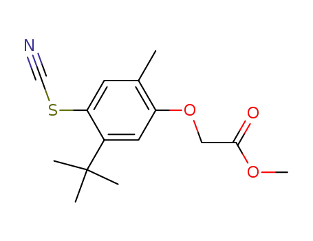 (5-tert-Butyl-2-methyl-4-thiocyanato-phenoxy)-acetic acid methyl ester