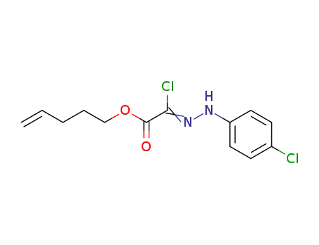 Molecular Structure of 61364-02-1 (Acetic acid, chloro[(4-chlorophenyl)hydrazono]-, 4-pentenyl ester)
