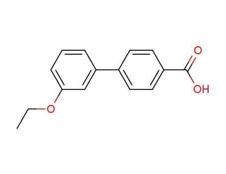 Molecular Structure of 202208-73-9 (4-BIPHENYL-(3'-ETHOXY)CARBOXYLIC ACID)